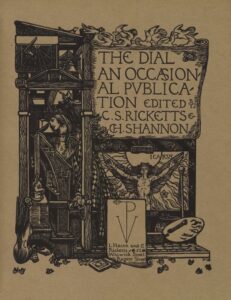 The Dial's fourth volume cover, 1896, from Internet Archive.com.