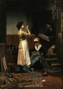 The Seamstress by Ernestine Friedrichsen (1824-1892).