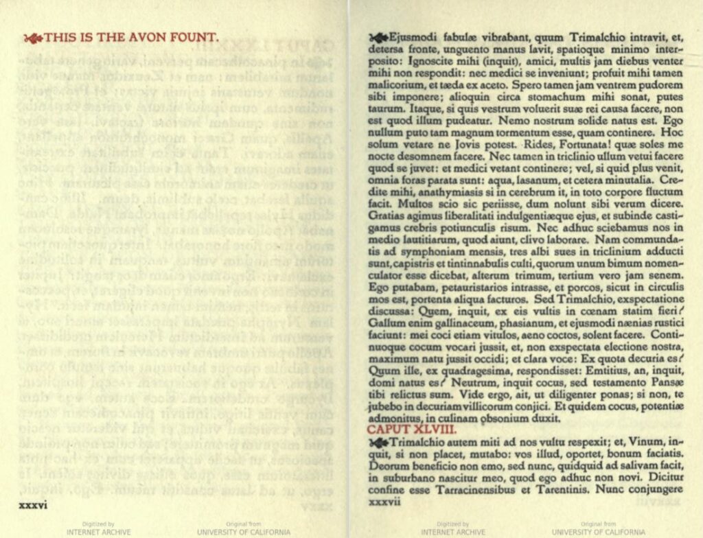 A two-page spread of a book, the right page in filler text